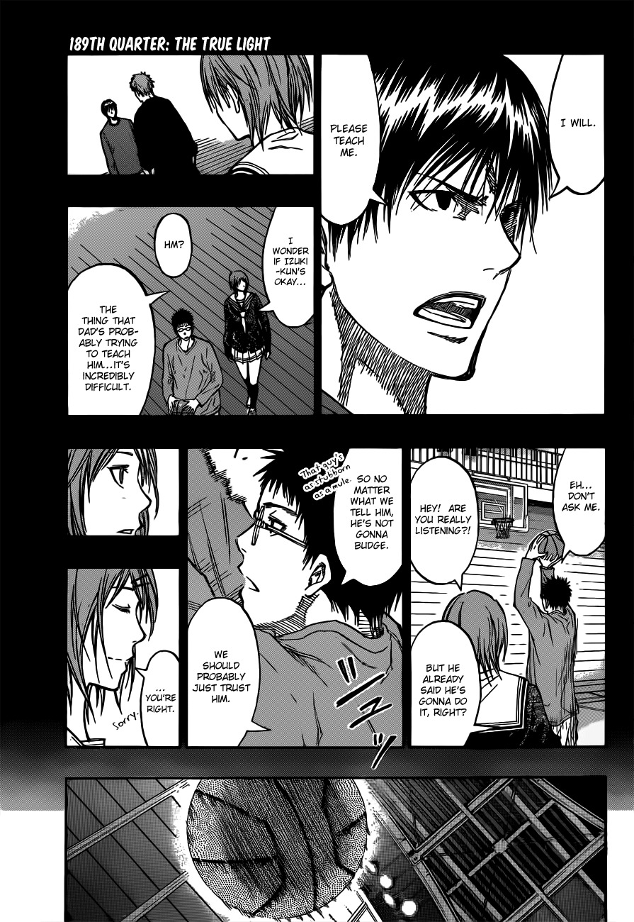Kuroko no Basket Chapter 189 page 5 - Chapter 189: The True Light