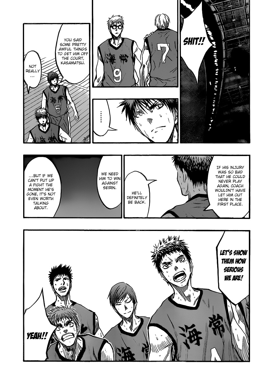 Kuroko no Basket Chapter 190 page 15 - Chapter 190: That's Why I'll Go All Out