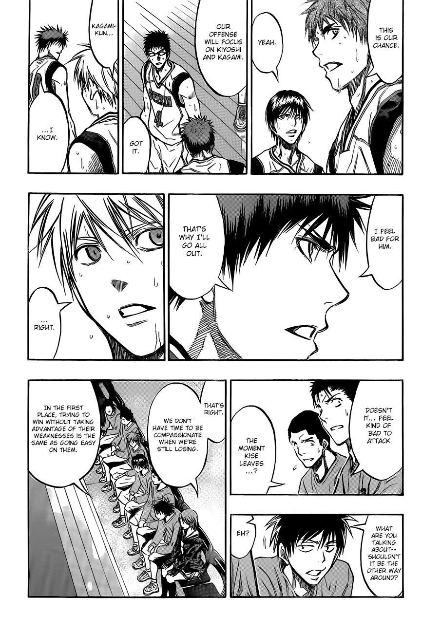 Kuroko no Basket Chapter 190 page 16 - Chapter 190: That's Why I'll Go All Out