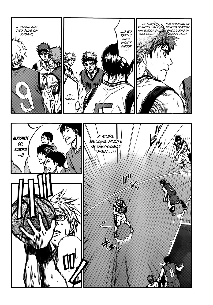 Kuroko no Basket Chapter 191 page 10 - Chapter 191: You're Completely Visible