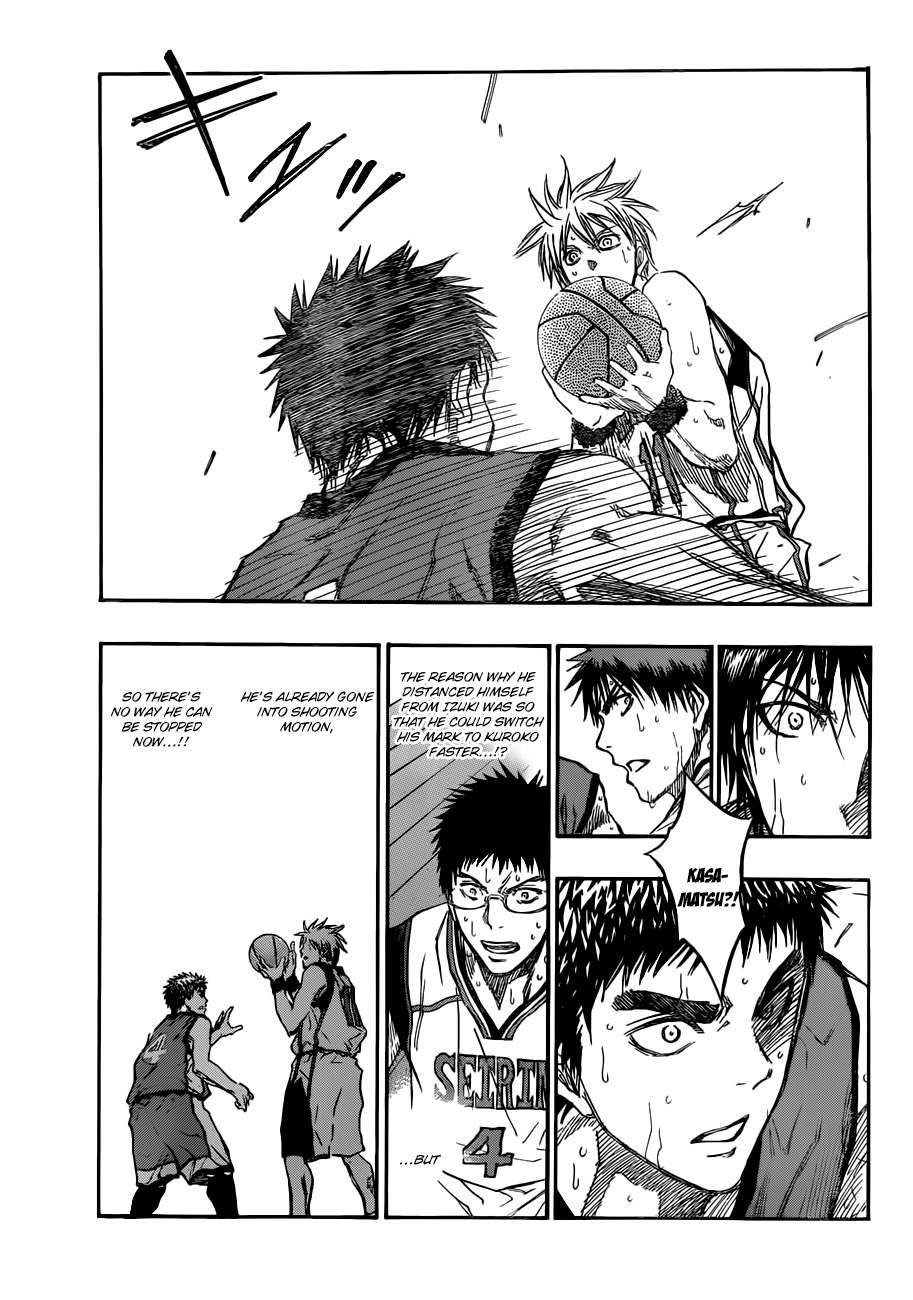 Kuroko no Basket Chapter 191 page 11 - Chapter 191: You're Completely Visible