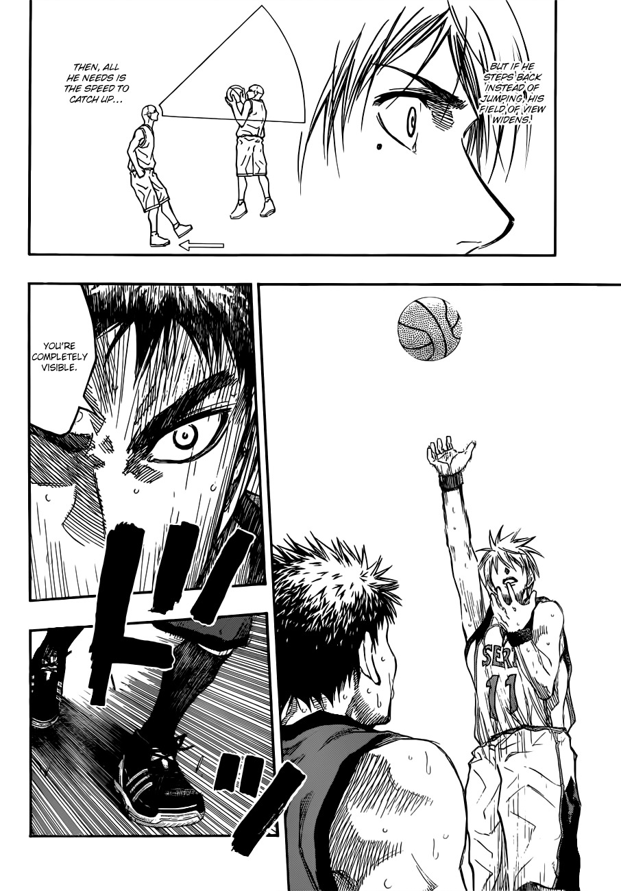Kuroko no Basket Chapter 191 page 14 - Chapter 191: You're Completely Visible