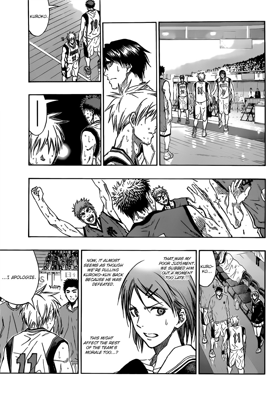 Kuroko no Basket Chapter 191 page 17 - Chapter 191: You're Completely Visible