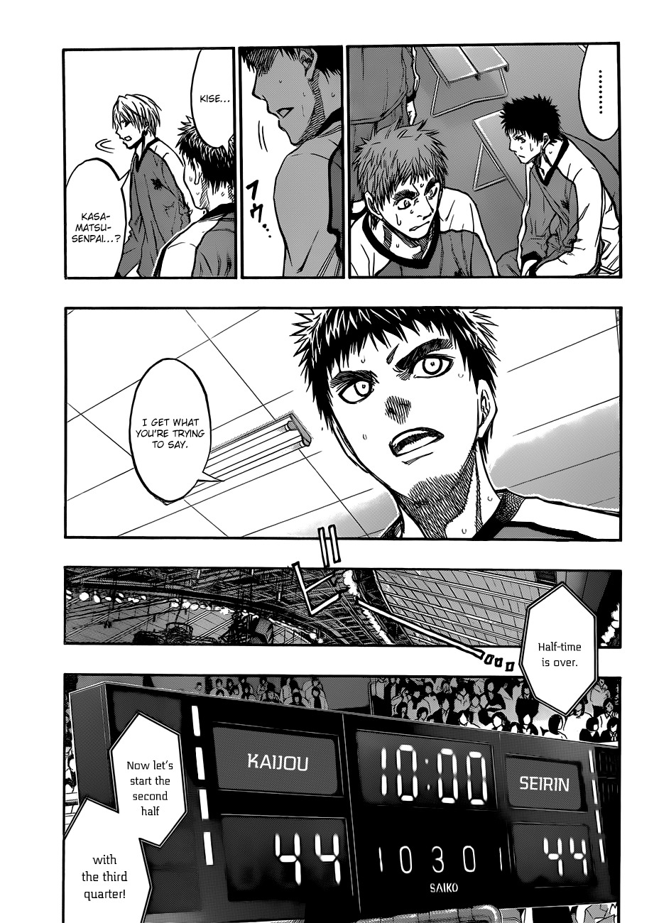 Kuroko no Basket Chapter 192 page 15 - Chapter 192: Got Any Complaints?