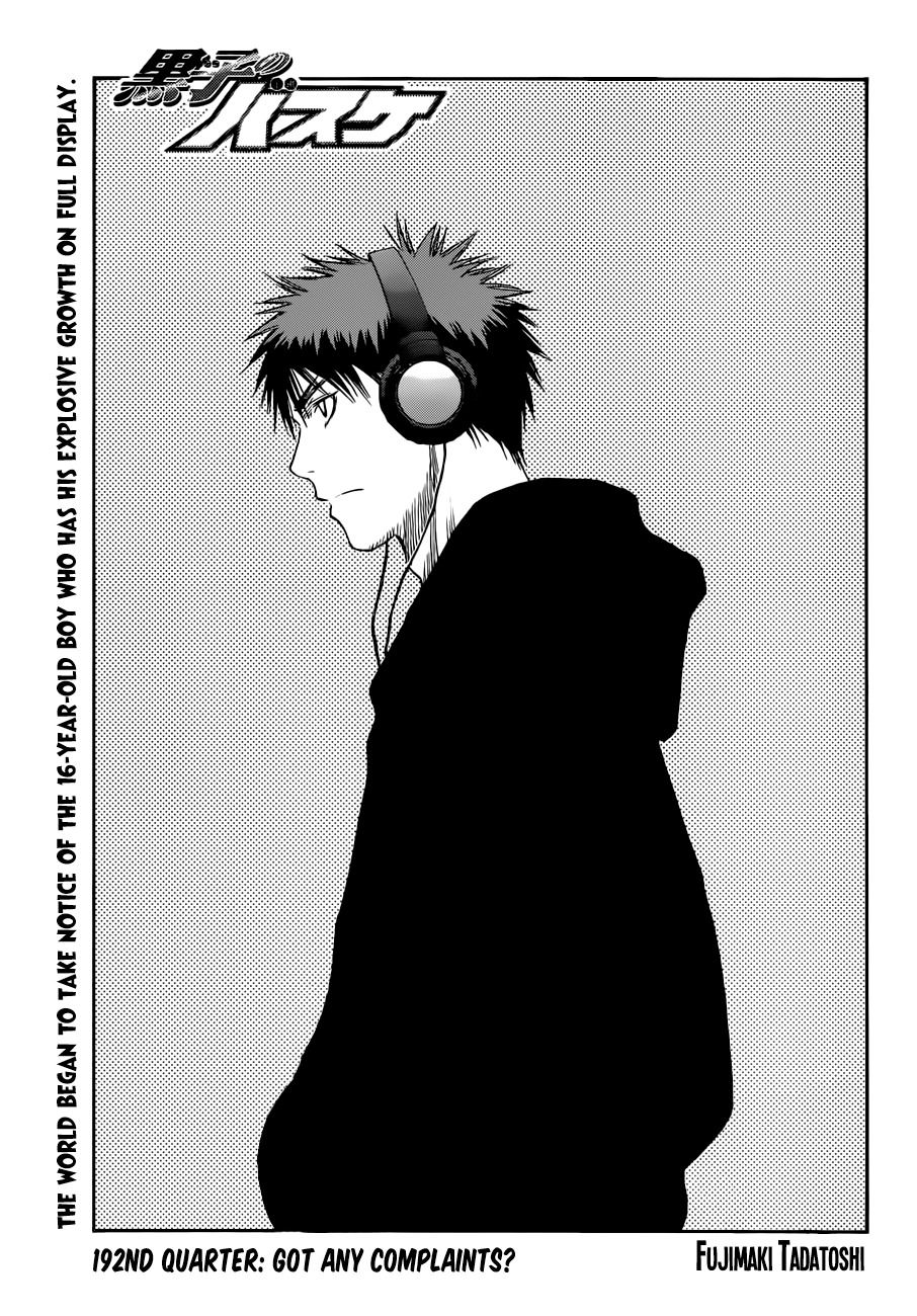 Kuroko no Basket Chapter 192 page 5 - Chapter 192: Got Any Complaints?