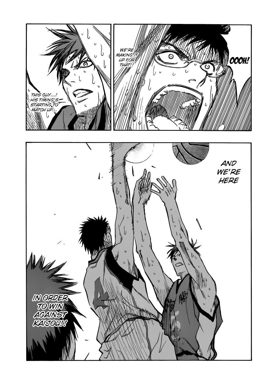 Kuroko no Basket Chapter 194 page 17 - Chapter 194: In order to win