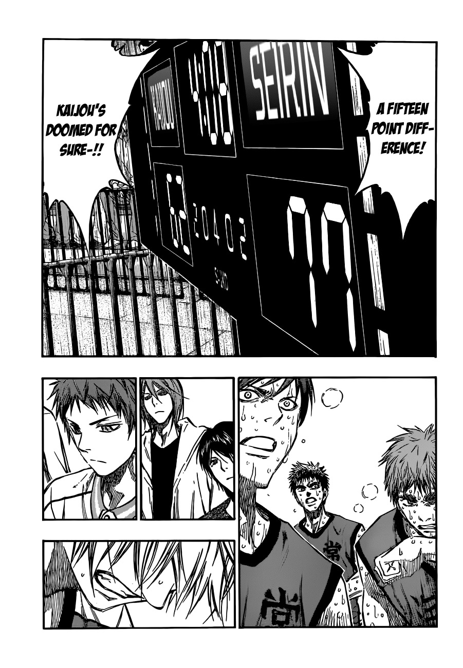Kuroko no Basket Chapter 195 page 15 - Chapter 195: It's The Climax