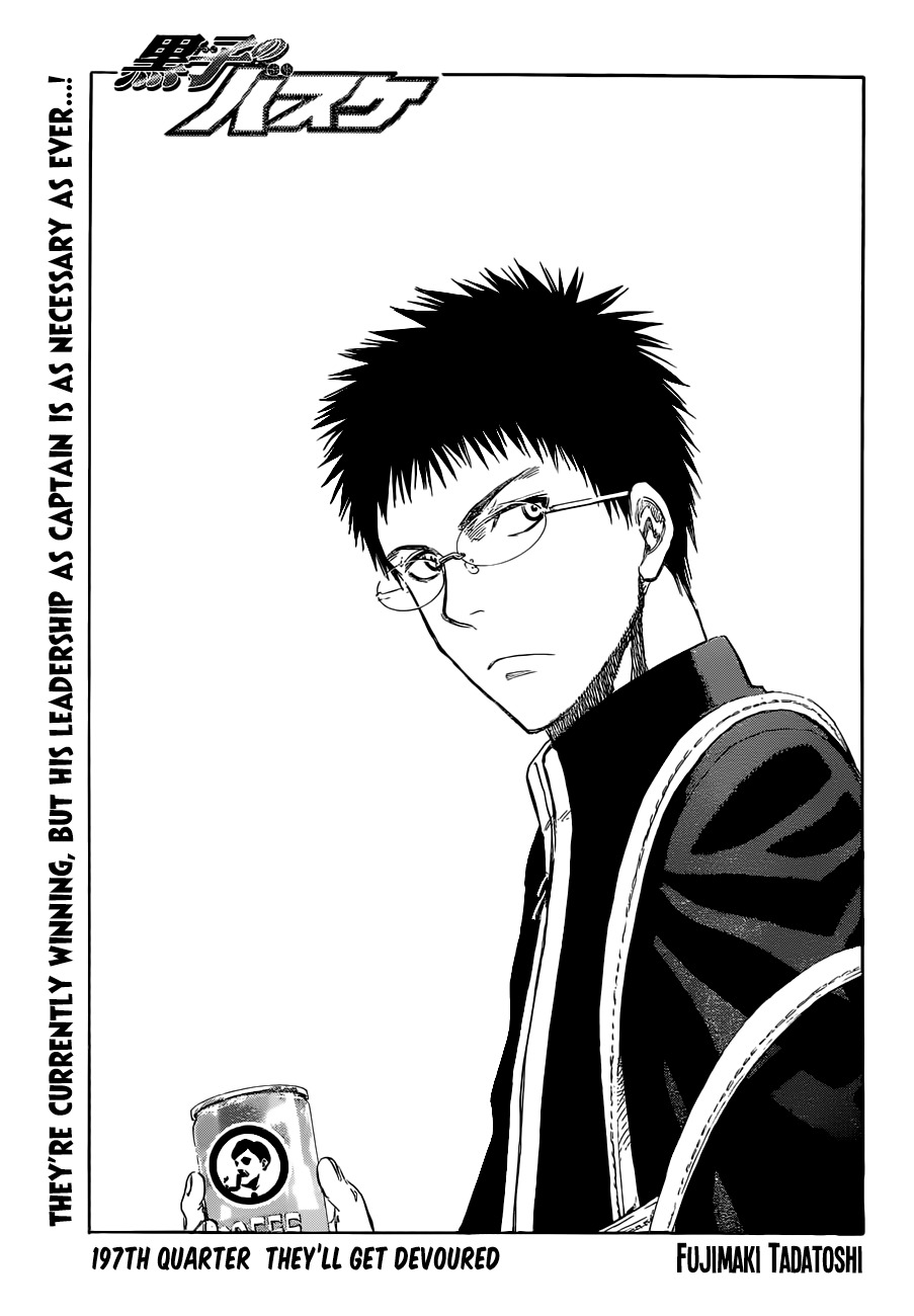 Kuroko no Basket Chapter 197 page 1 - Chapter 197: They'll Get Devoured