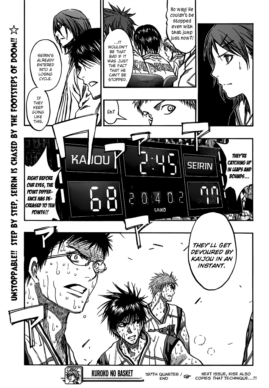 Kuroko no Basket Chapter 197 page 19 - Chapter 197: They'll Get Devoured