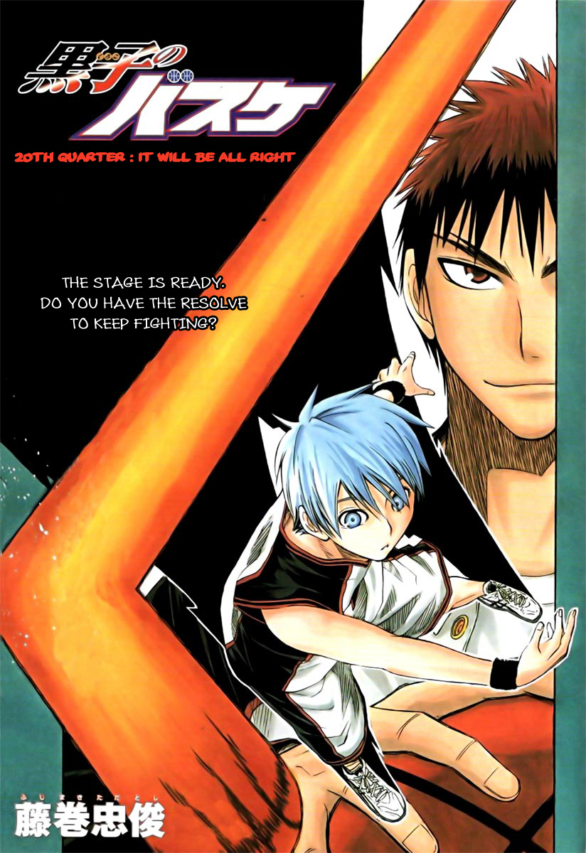 Kuroko no Basket Chapter 20 page 1 - Chapter 20: It Will Be All Right