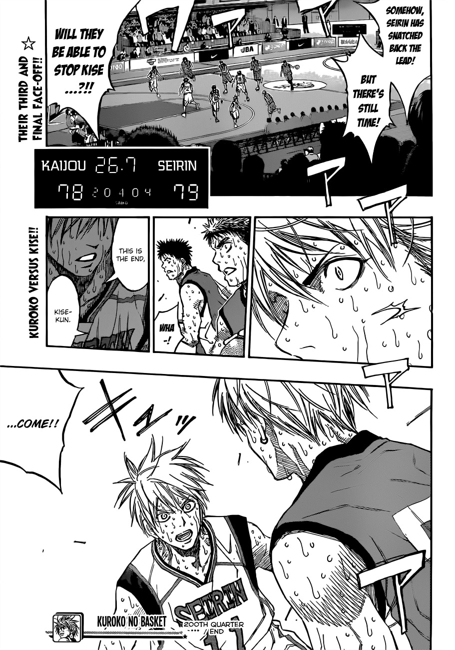 Kuroko no Basket Chapter 200 page 19 - Chapter 200: I've Found The Answer