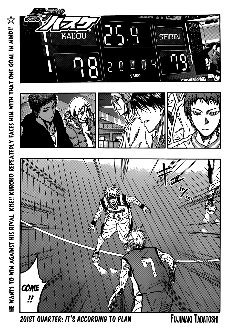 Kuroko no Basket Chapter 201 page 2 - Chapter 201: It's According To Plan