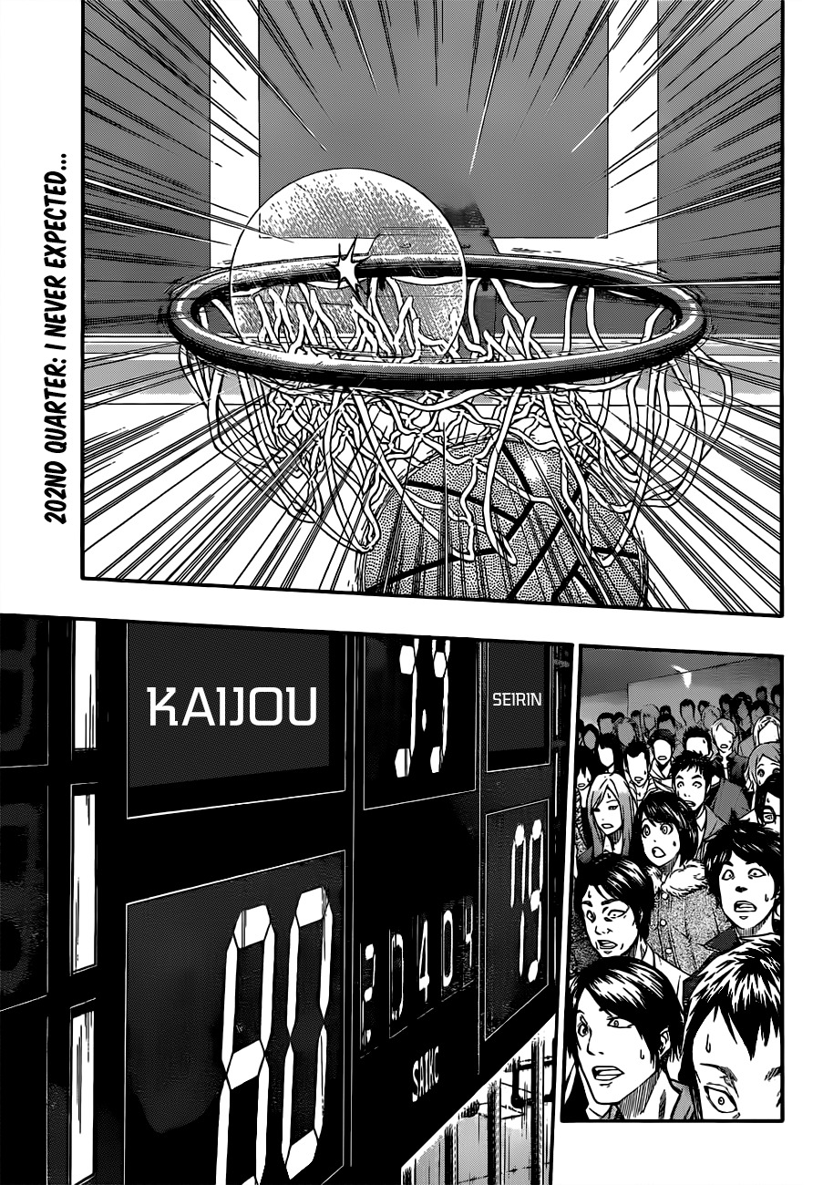 Kuroko no Basket Chapter 202 page 3 - Chapter 202: I Never Expected…