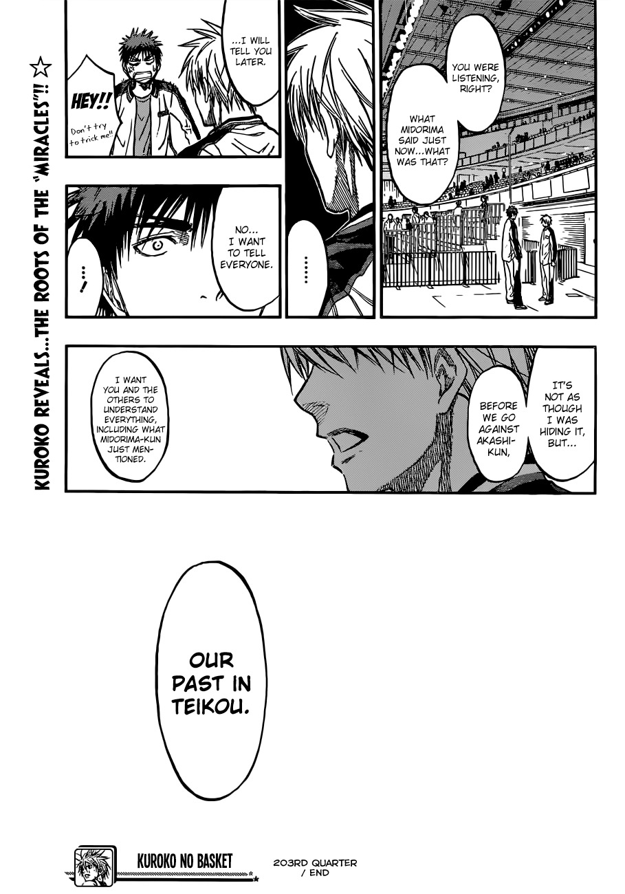 Kuroko no Basket Chapter 203 page 20 - Chapter 203: He's An Amazing Player