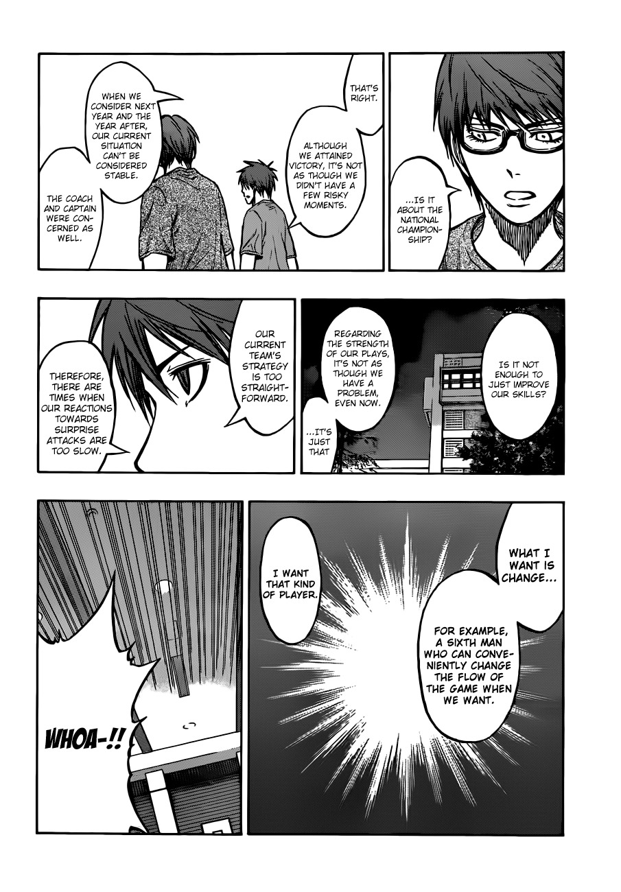 Kuroko no Basket Chapter 205 page 10 - Chapter 205: I No Longer Know