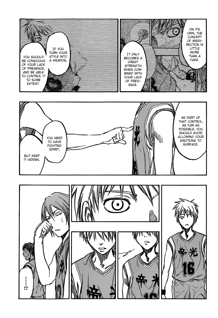 Kuroko no Basket Chapter 209 page 15 - Chapter 209: You Can Do It!