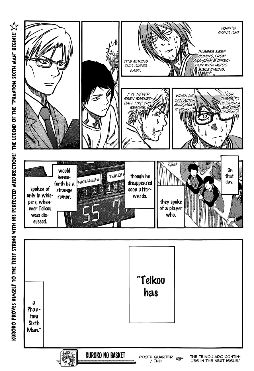 Kuroko no Basket Chapter 209 page 19 - Chapter 209: You Can Do It!