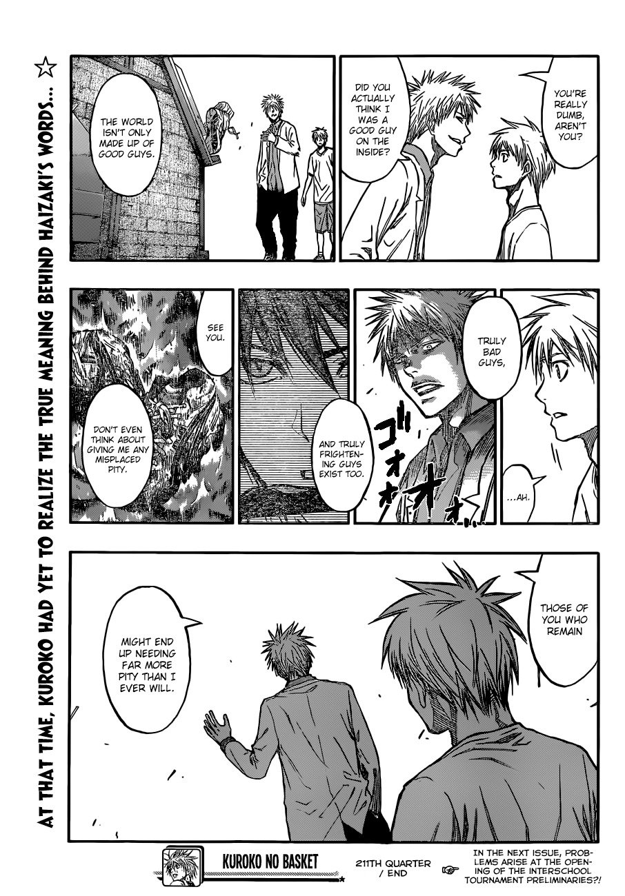 Kuroko no Basket Chapter 211 page 19 - Chapter 211: See You