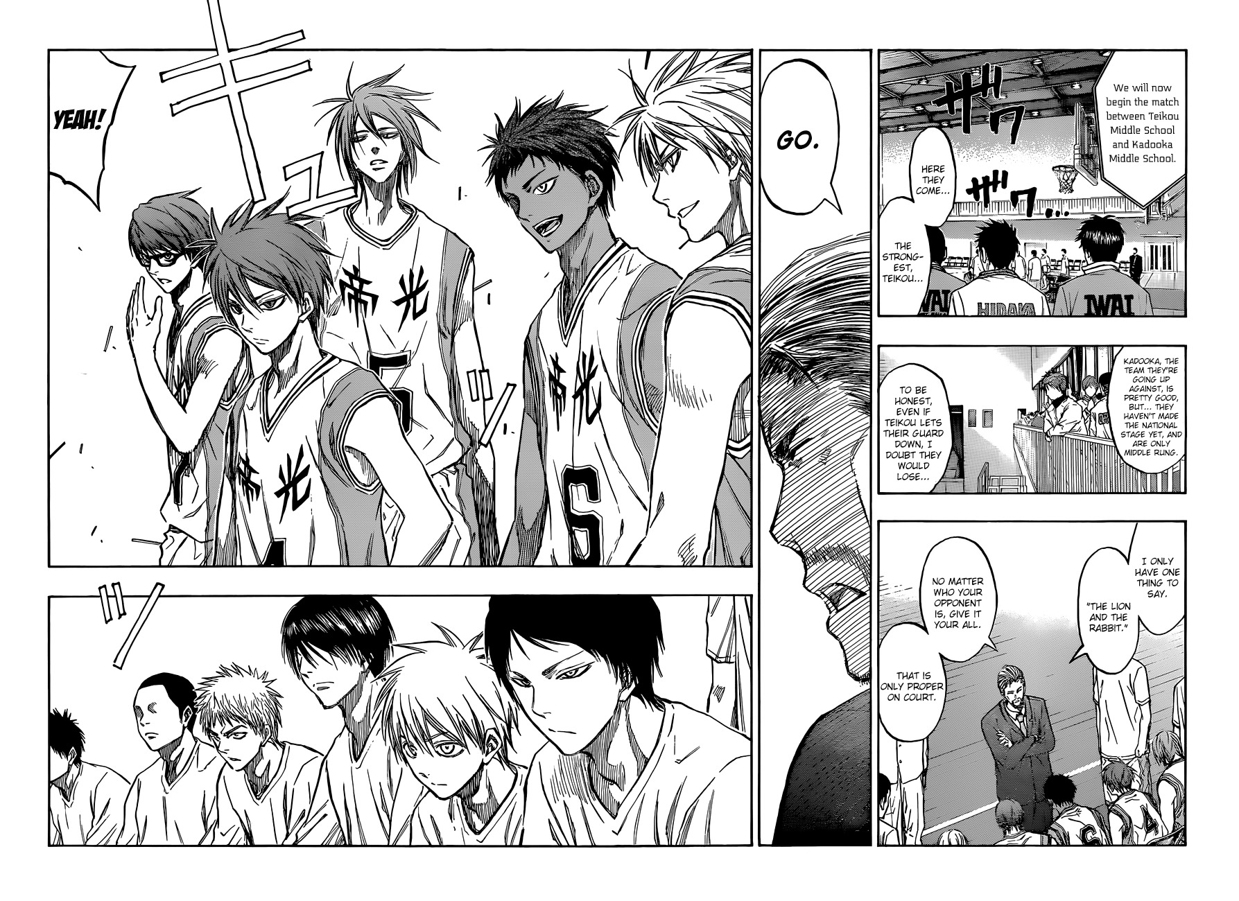Kuroko no Basket Chapter 213 page 14 - Chapter 213: The Lion And The Rabbit