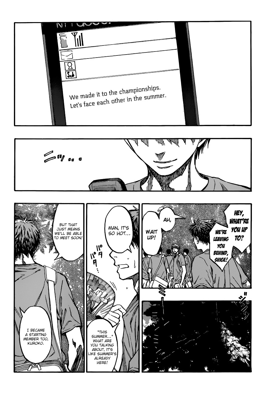 Kuroko no Basket Chapter 214 page 18 - Chapter 214: I'm Looking Forward To It!