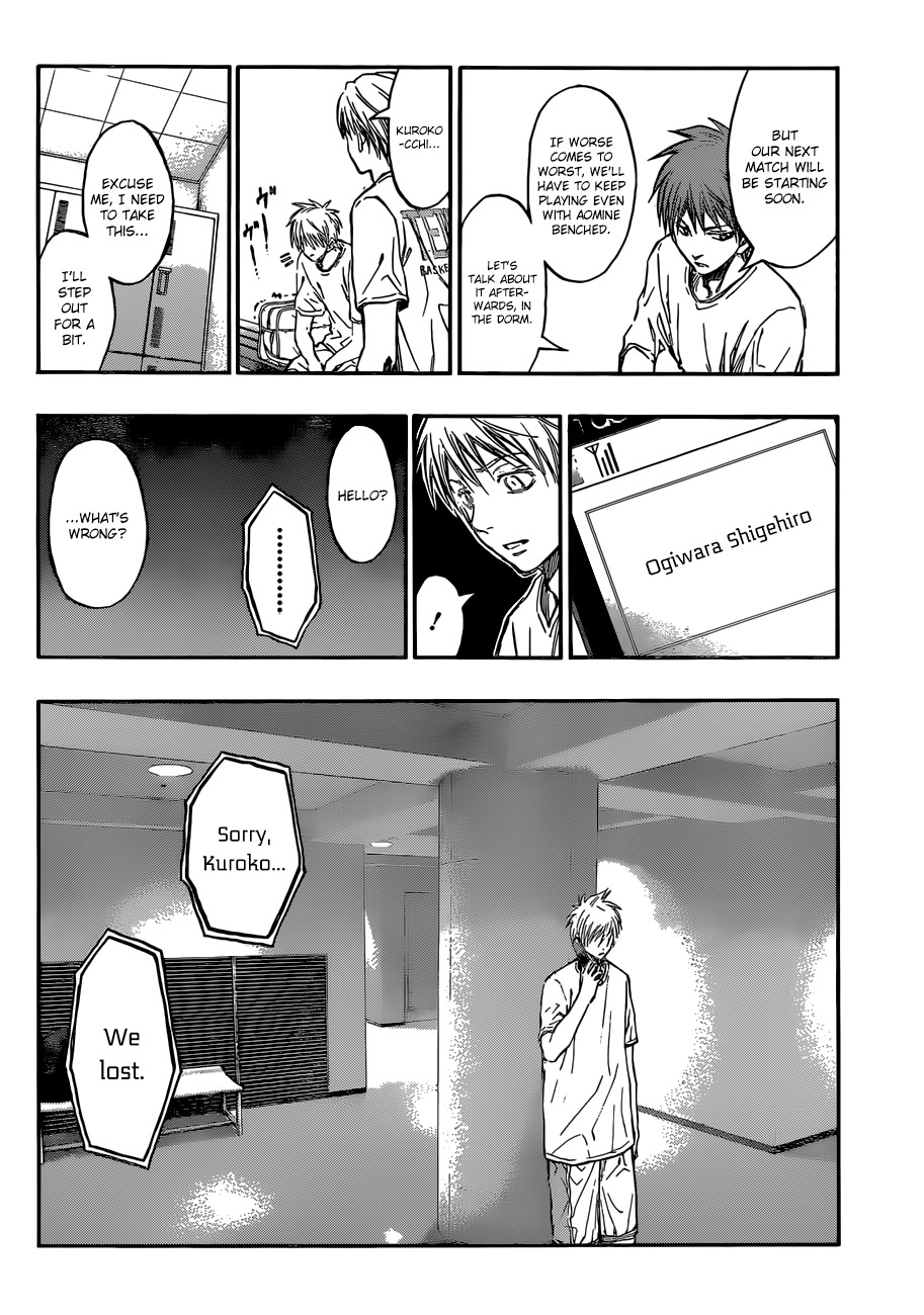 Kuroko no Basket Chapter 216 page 12 - Chapter 216: ...Sorry