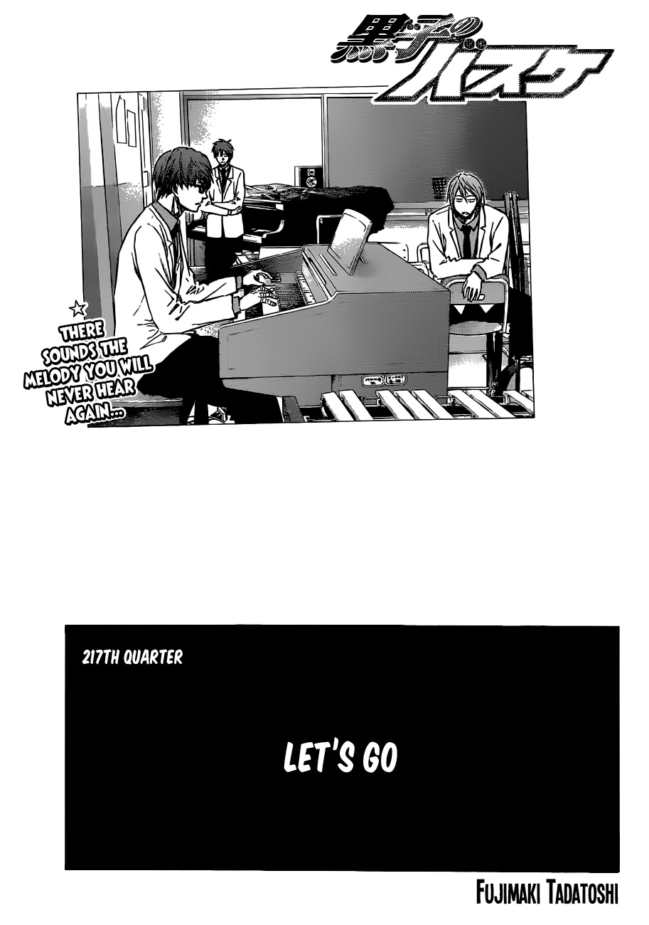 Kuroko no Basket Chapter 217 page 1 - Chapter 217: Let's Go