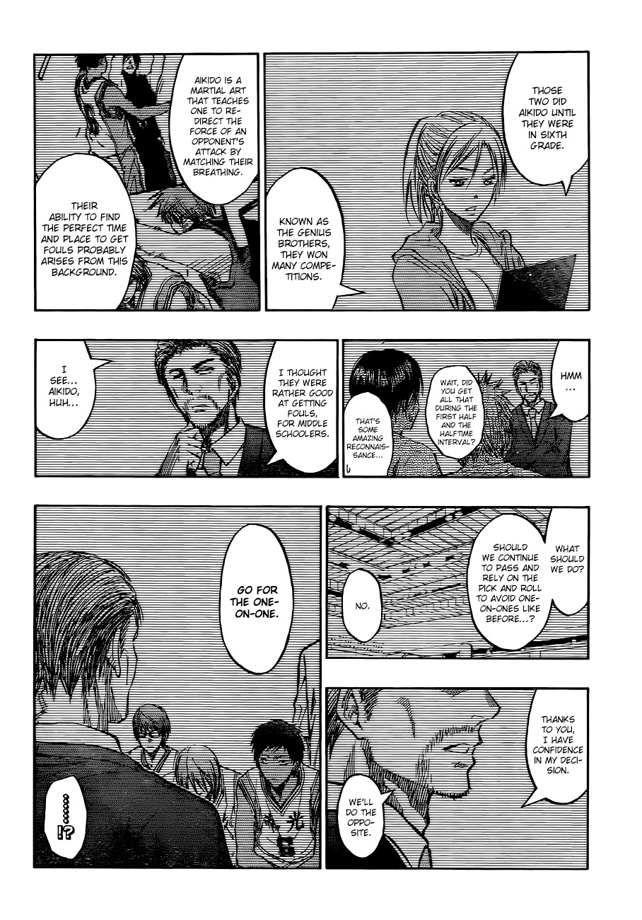 Kuroko no Basket Chapter 218 page 15 - Chapter 218: Even If It's Just For Now