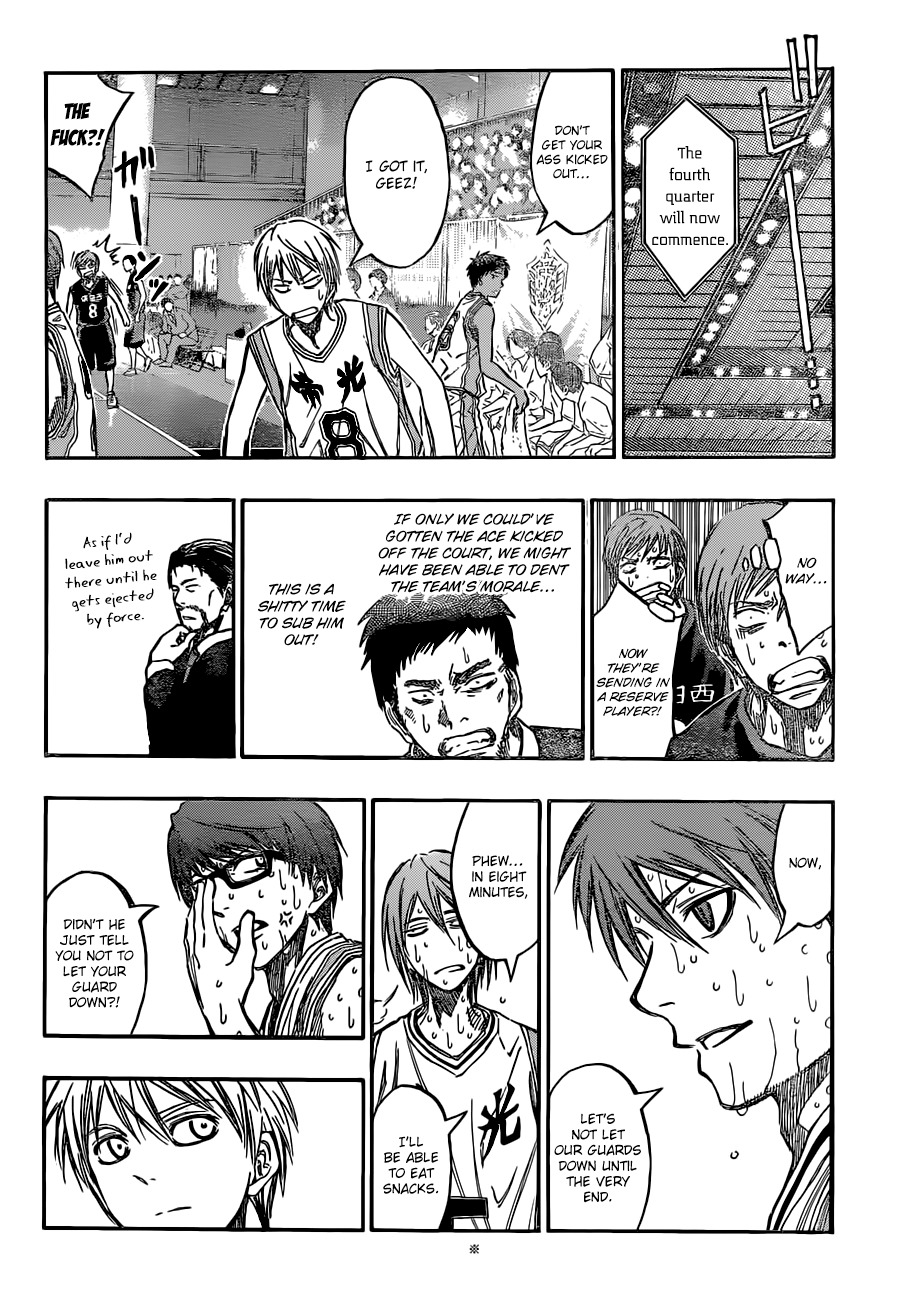 Kuroko no Basket Chapter 218 page 19 - Chapter 218: Even If It's Just For Now