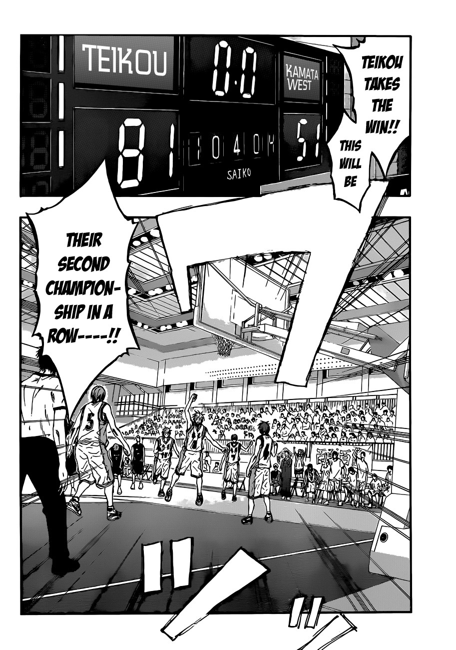 Kuroko no Basket Chapter 218 page 21 - Chapter 218: Even If It's Just For Now