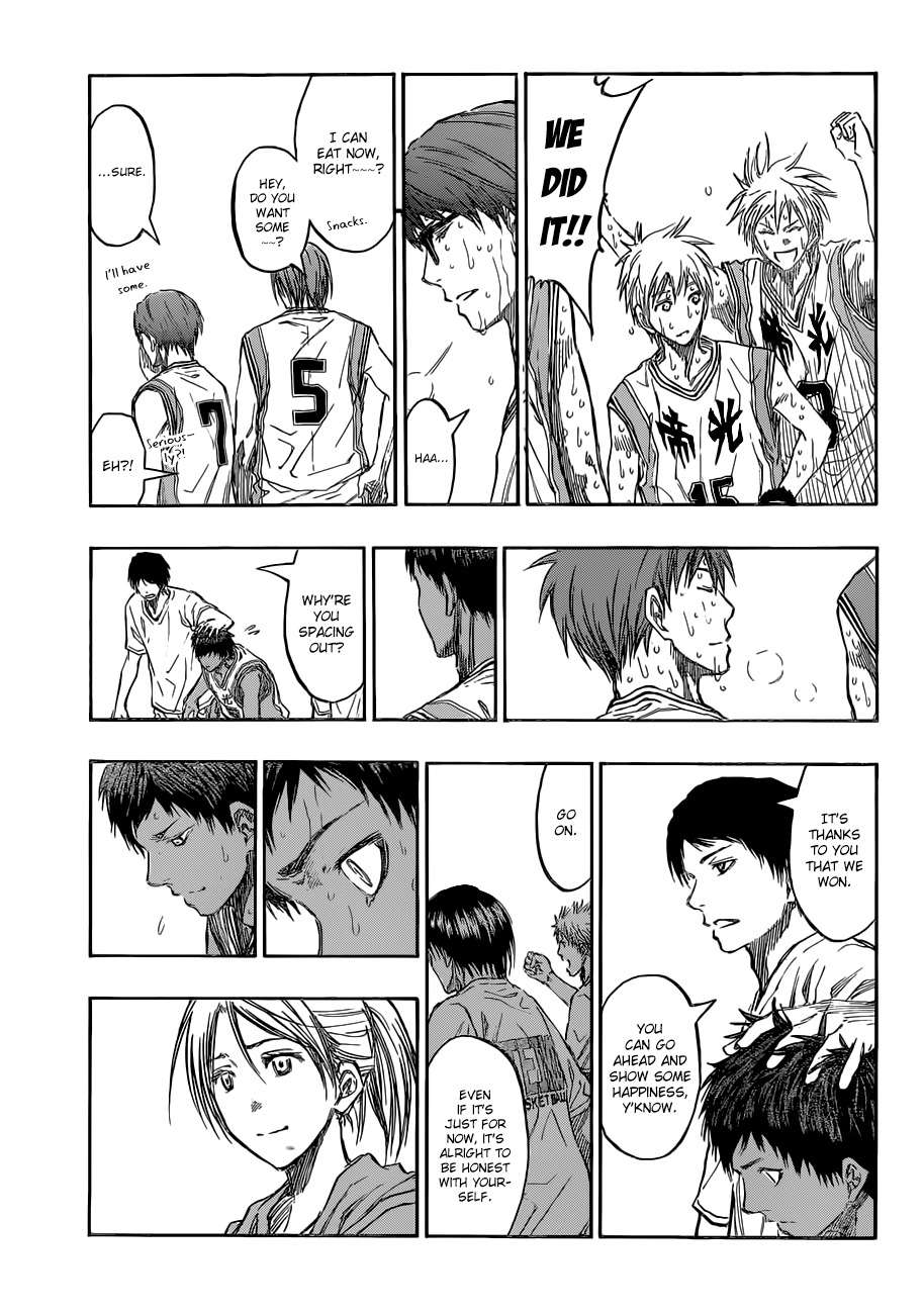 Kuroko no Basket Chapter 218 page 22 - Chapter 218: Even If It's Just For Now