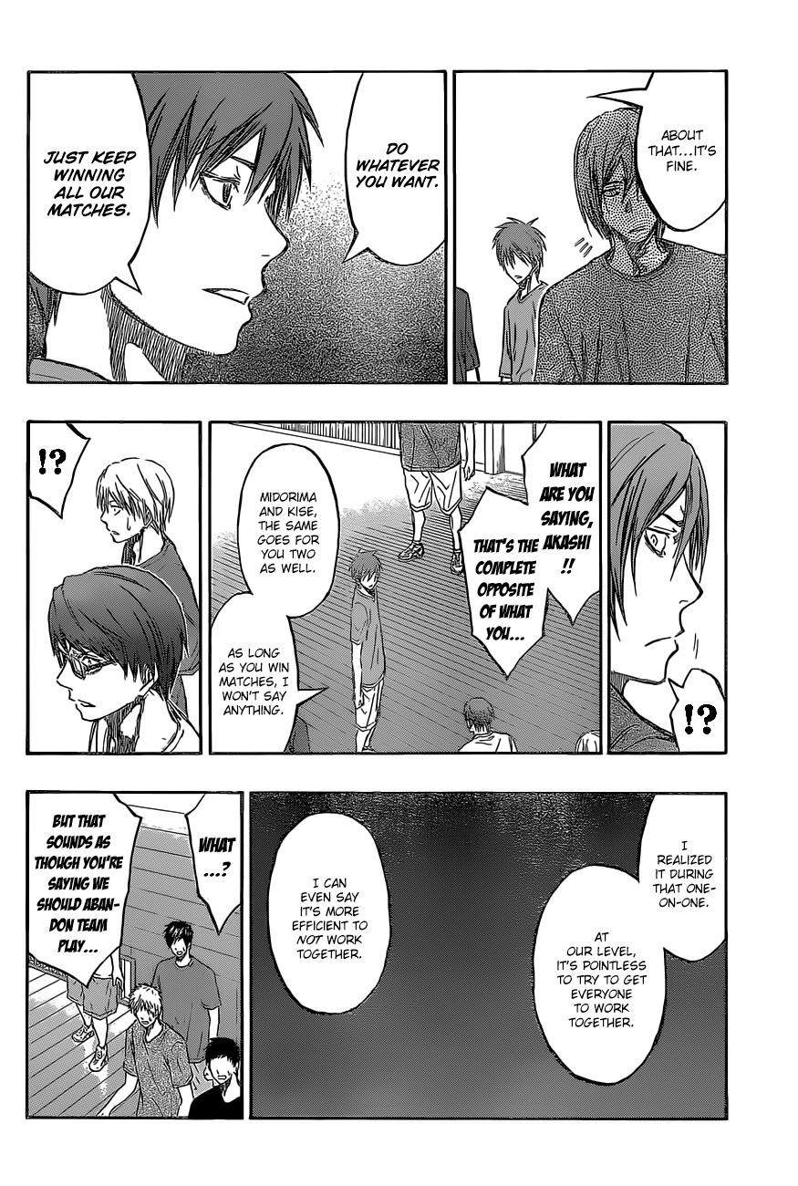 Kuroko no Basket Chapter 221 page 14 - Chapter 221: Te.. Tsu... Ya.