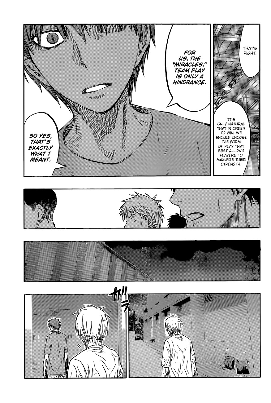 Kuroko no Basket Chapter 221 page 15 - Chapter 221: Te.. Tsu... Ya.