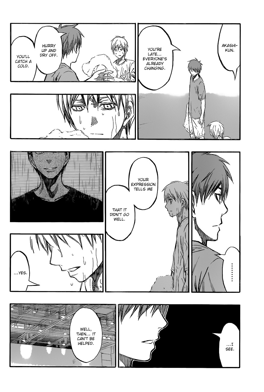 Kuroko no Basket Chapter 221 page 16 - Chapter 221: Te.. Tsu... Ya.