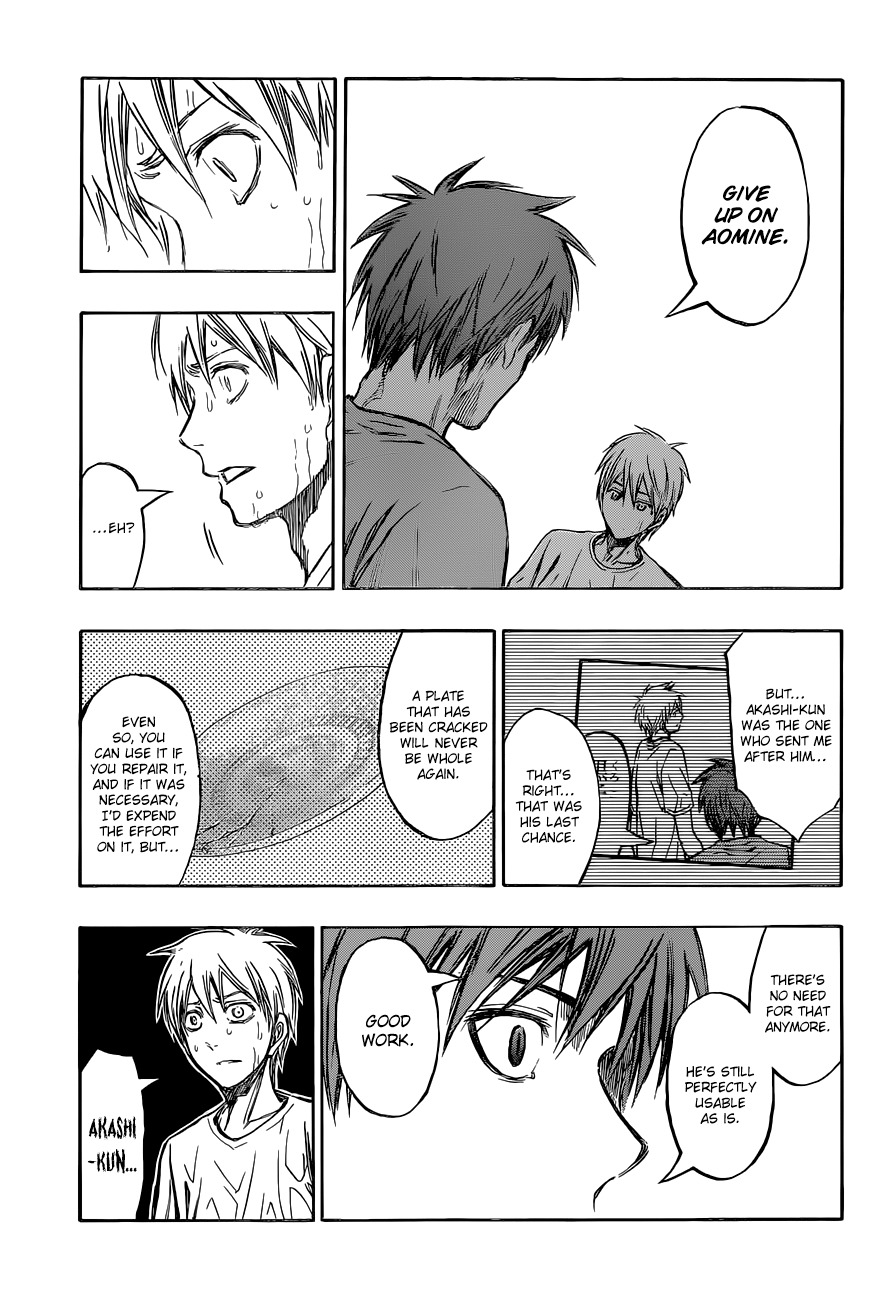 Kuroko no Basket Chapter 221 page 17 - Chapter 221: Te.. Tsu... Ya.