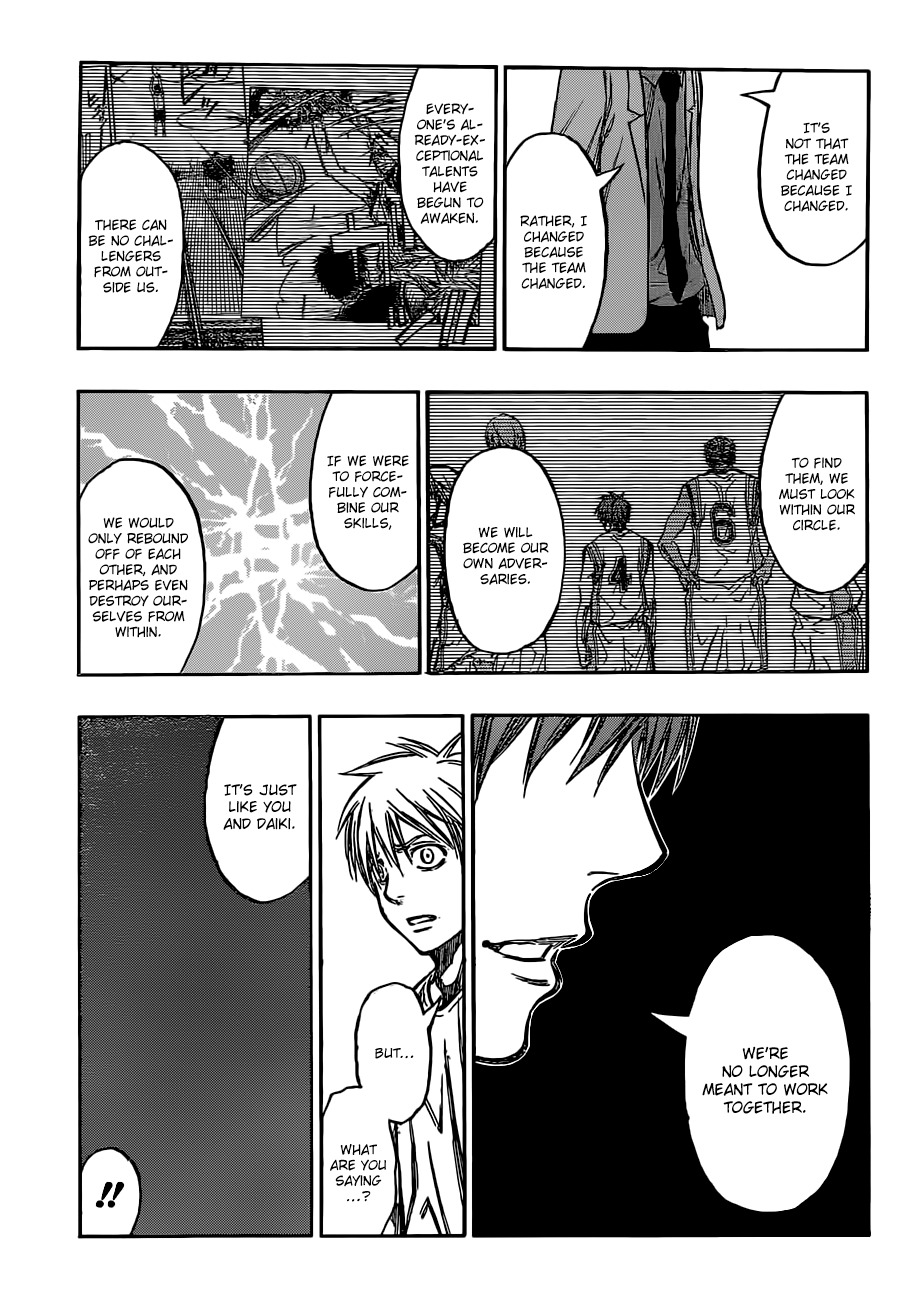 Kuroko no Basket Chapter 222 page 17 - Chapter 222: We Should No Longer