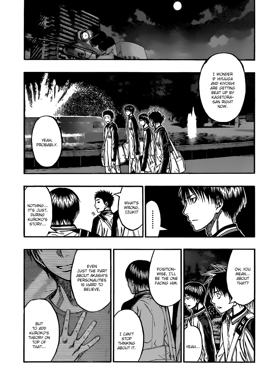Kuroko no Basket Chapter 228 page 15 - Chapter 228: We've Been Friends This Whole Time!