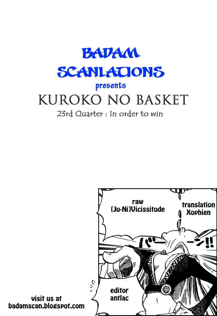 Kuroko no Basket Chapter 23 page 20 - Chapter 23: In Order to Win