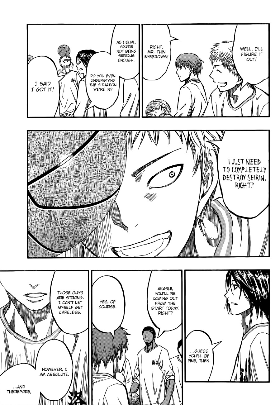 Kuroko no Basket Chapter 230 page 19 - Chapter 230: I Accept Your Challenge