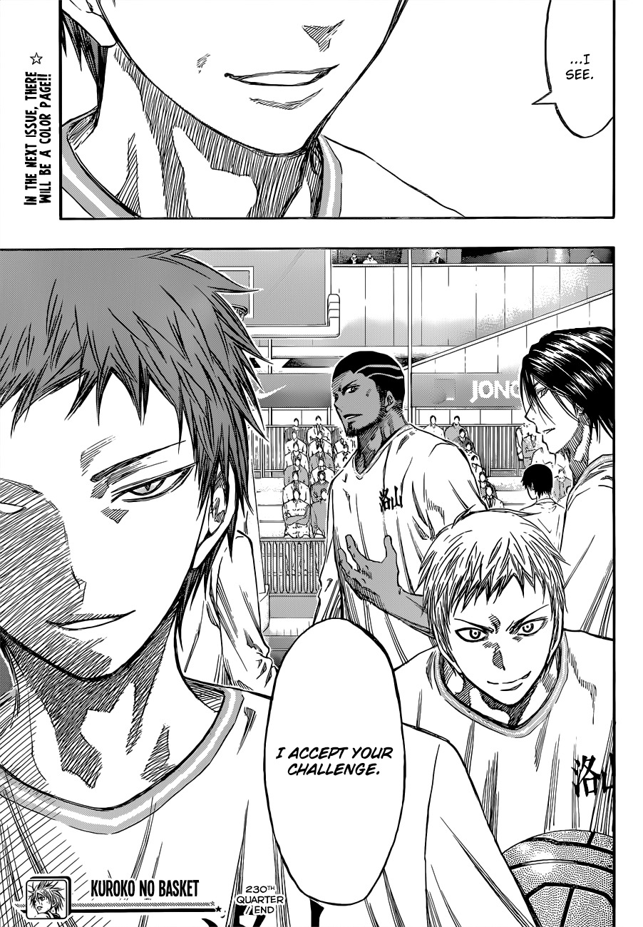 Kuroko no Basket Chapter 230 page 23 - Chapter 230: I Accept Your Challenge