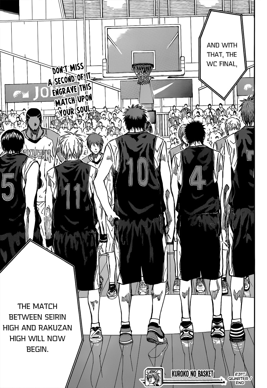 Kuroko no Basket Chapter 231 page 21 - Chapter 231: Let's Start Now