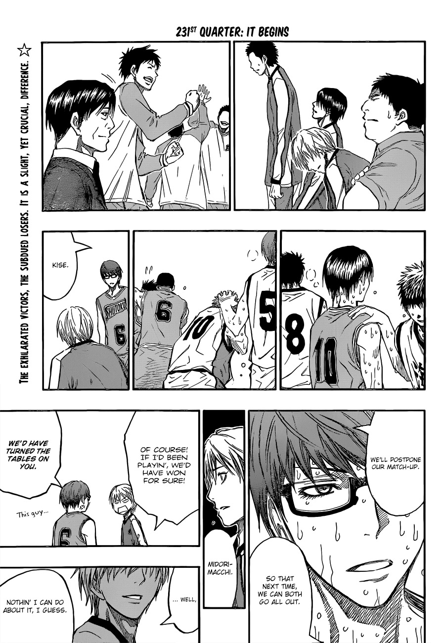 Kuroko no Basket Chapter 231 page 5 - Chapter 231: Let's Start Now