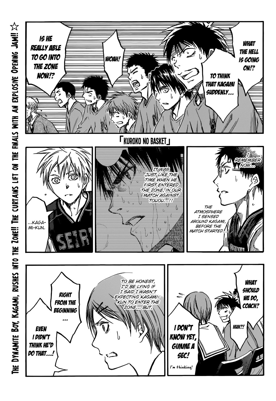 Kuroko no Basket Chapter 233 page 1 - Chapter 233: Isn't This Kinda Bad For Him?