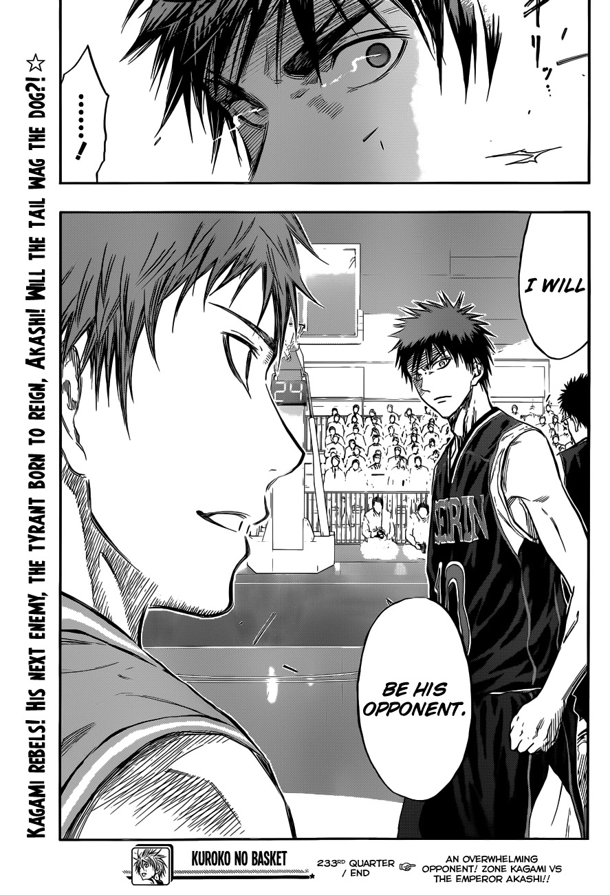 Kuroko no Basket Chapter 233 page 18 - Chapter 233: Isn't This Kinda Bad For Him?