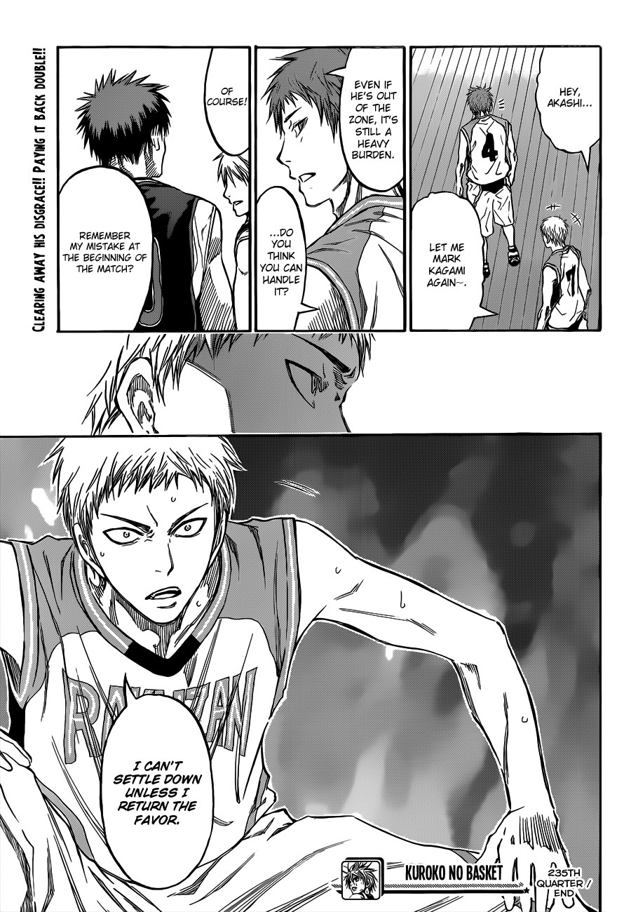 Kuroko no Basket Chapter 235 page 19 - Chapter 235: This Is Best, Isn't It?
