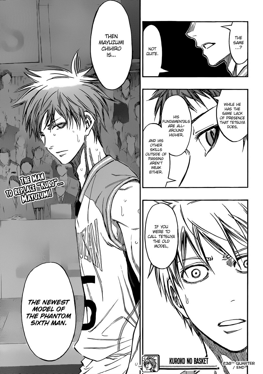 Kuroko no Basket Chapter 238 page 18 - Chapter 238: Isn't He The Spitting Image Of...?