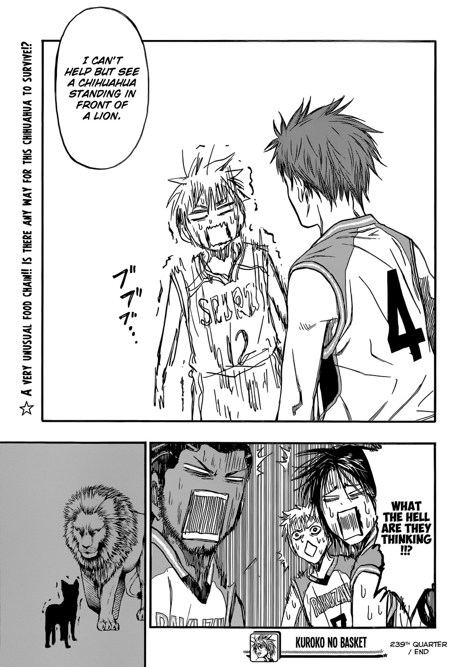 Kuroko no Basket Chapter 239 page 19 - Chapter 239: I Am All The More Pleased