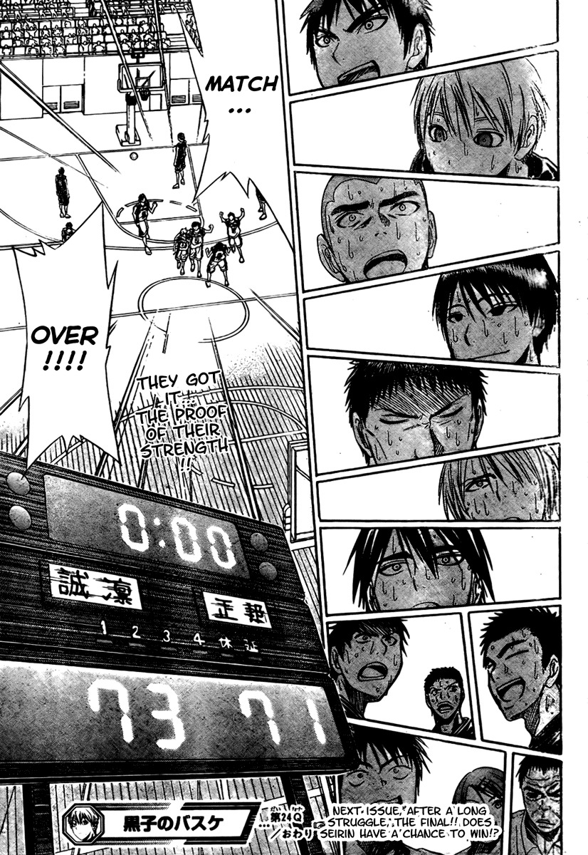 Kuroko no Basket Chapter 24 page 19 - Chapter 24: It Even Died for that Sake