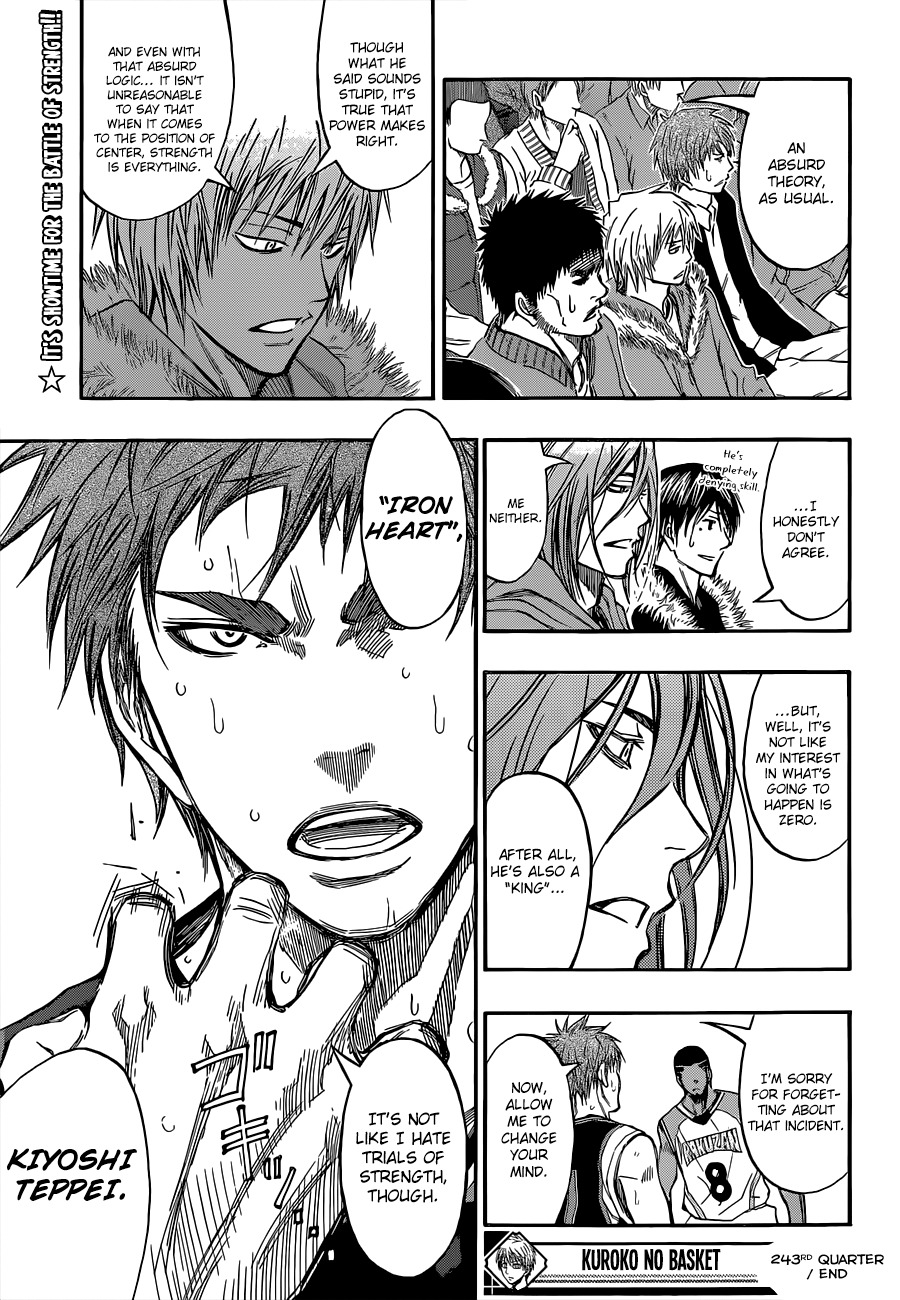 Kuroko no Basket Chapter 243 page 19 - Chapter 243: I've Already Won