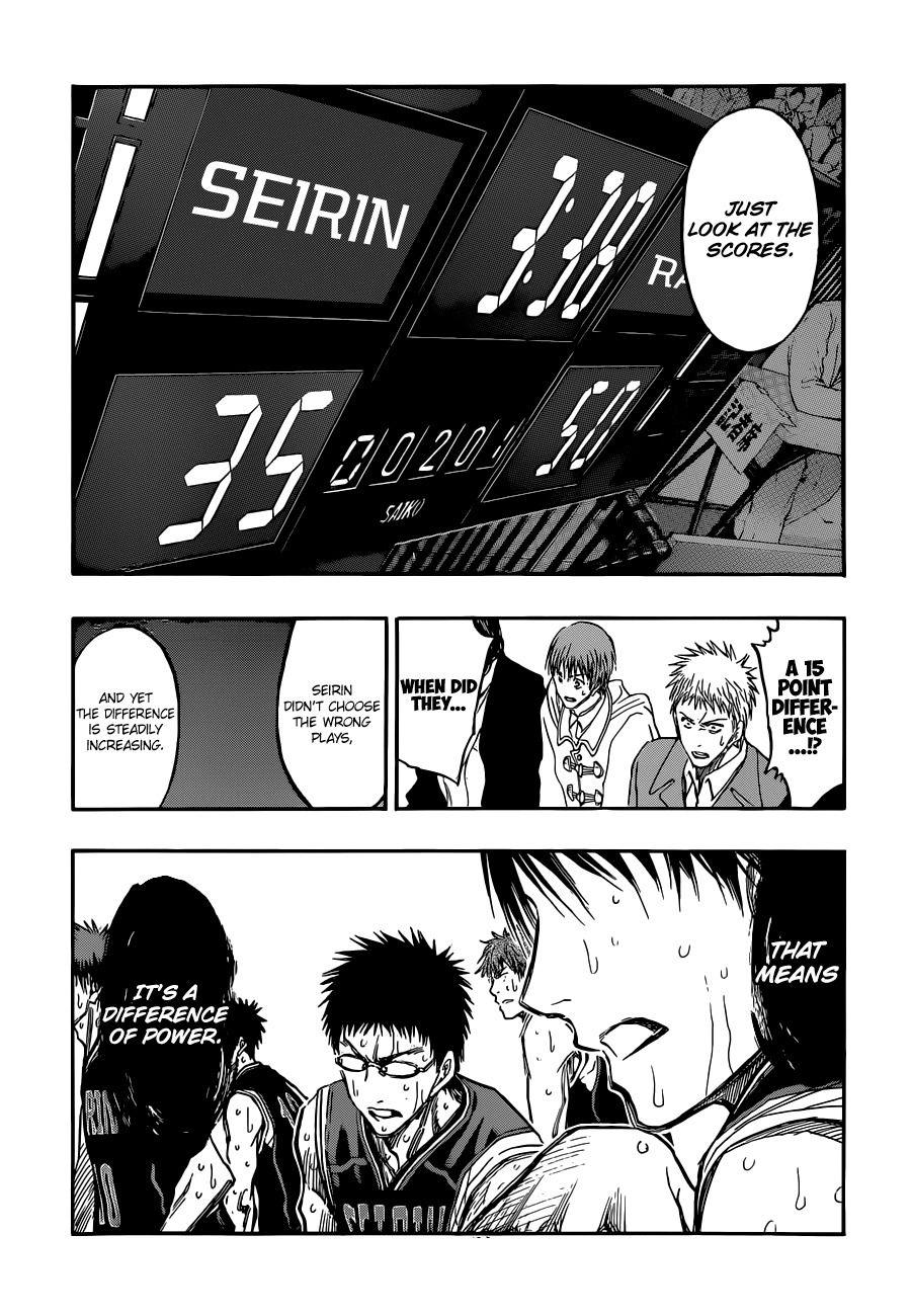 Kuroko no Basket Chapter 244 page 16 - Chapter 244: That Was Bad