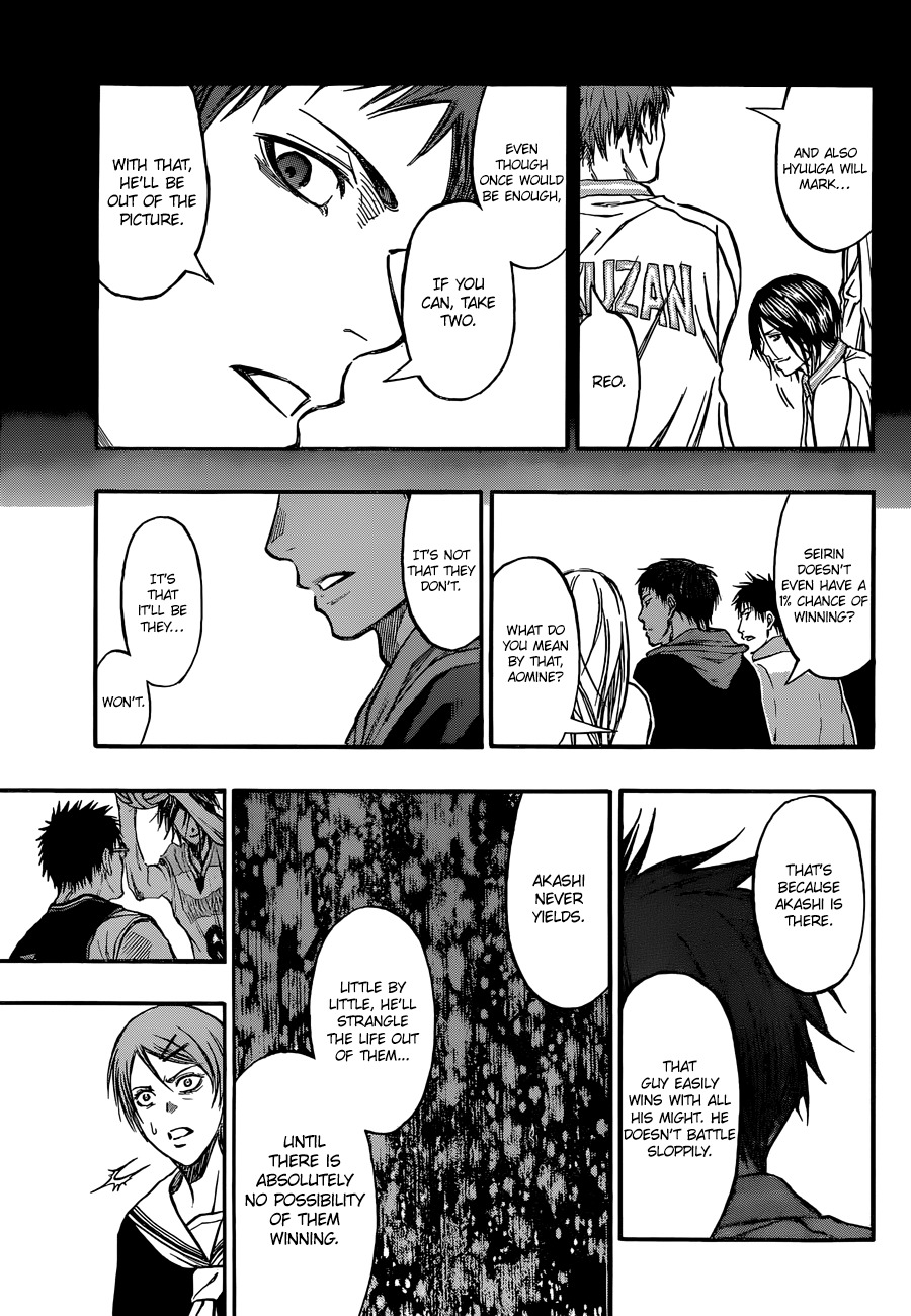 Kuroko no Basket Chapter 246 page 18 - Chapter 246: Not Good Enough